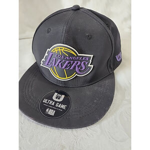 LA Lakers Black NBA Adjustable Snapback Hat Cap